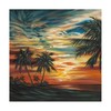 Trademark Fine Art Carolee Vitaletti 'Stunning Tropical Sunset I' Canvas Art, 18x18 WAG10354-C1818GG